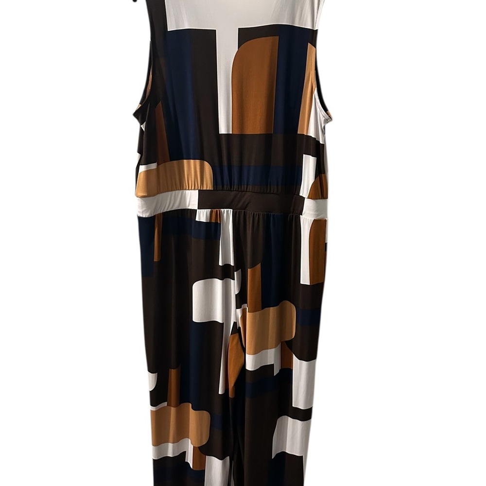 IMAN Multicolor Geometric Jumpsuit - Picture 6 of 7